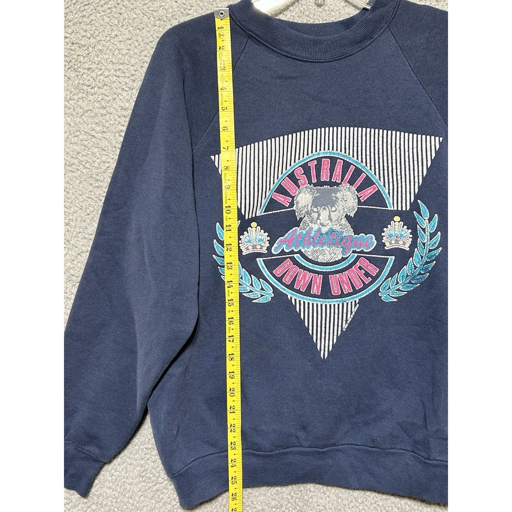 Vintage 1980s Australia Authentique Koala Crest Down Under Sweatshirt L - Picture 7 of 11